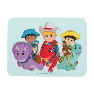 Dino Ranch Friends Design Magnet