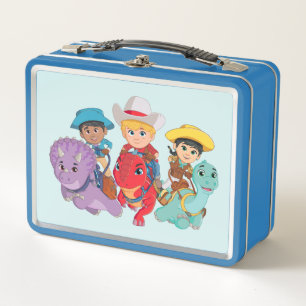 Dino Ranch Friends Design Metall Brotdose