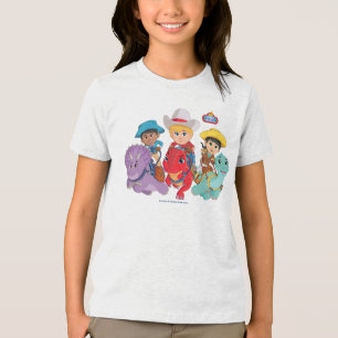 Dino Ranch Friends Design Tri-Blend Shirt