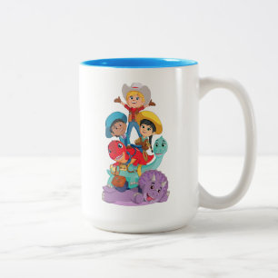 Dino Ranch Friends Zweifarbige Tasse