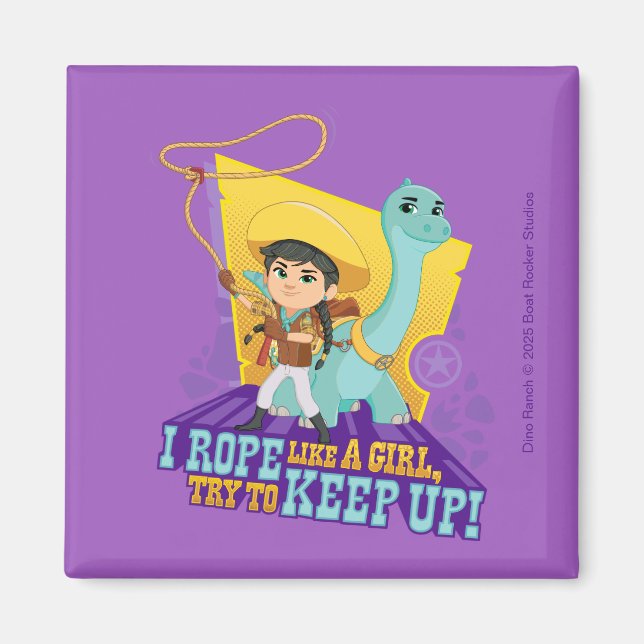 Dino Ranch | Min und Klee Magnet (Vorne)