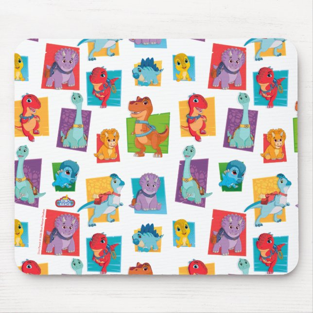 Dino Ranch Pattern Mousepad (Vorne)