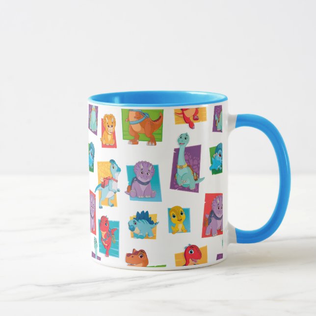 Dino Ranch Pattern Tasse (Rechts)