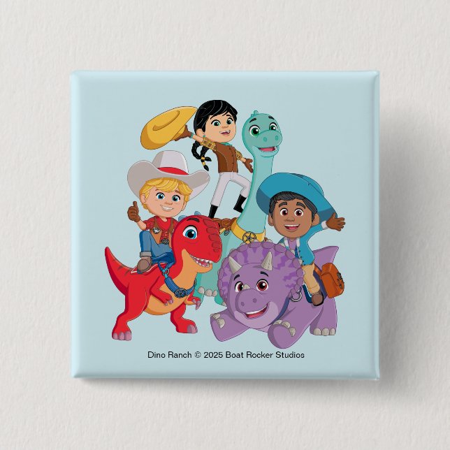 Dino Ranch Yee Haw! Button (Vorderseite)
