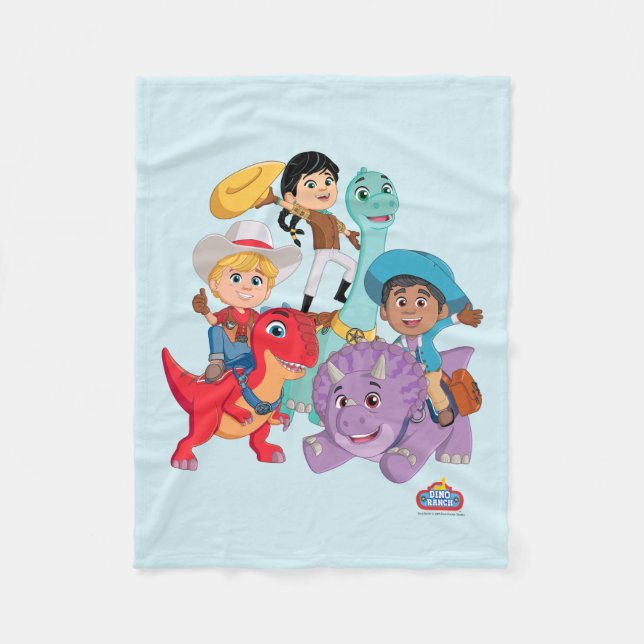 Dino Ranch Yee Haw! Fleecedecke (Vorderseite)