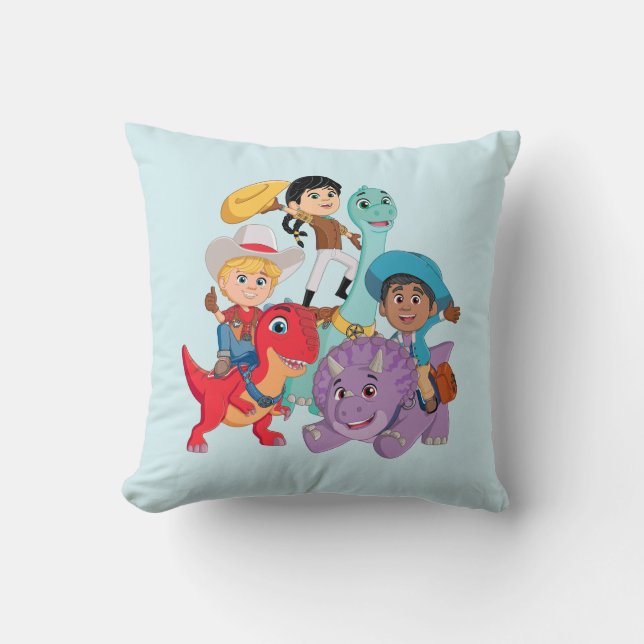 Dino Ranch Yee Haw! Kissen (Vorderseite)