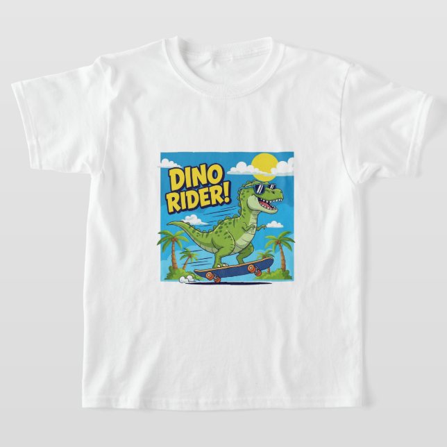 "Dino Rider – Skate into Adventure!" T-Shirt (Ablage )
