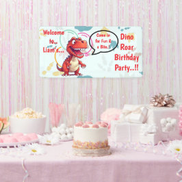 Dino Roar Birthday Party Banner