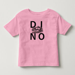 DINO - Rosa Kleinkind Fine Jersey T - Shirt