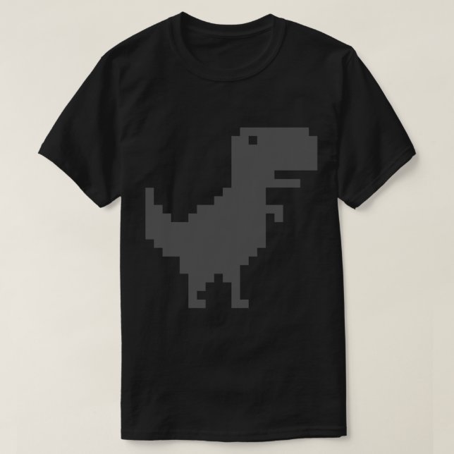 Dino Runner - Google Chrome Browser Game Classic T T-Shirt (Design vorne)