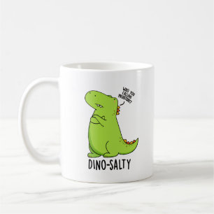 Dino-salziger lustiger Dinosaurier-Wortwitz Kaffeetasse