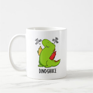 Dino-Sauce Lustiger Dinosaurier-Wortwitz  Kaffeetasse