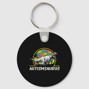 Dino-saur Autismus Aufklärungsgeschenke für Kinder Schlüsselanhänger