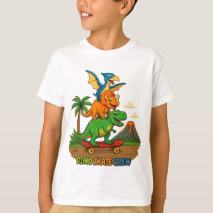 Dino Skate Crew – Prähistorischer Sportverein T-Shirt
