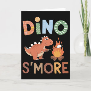 Dino S'more Dinosaur Trex Camping Smores Kawaii S' Karte