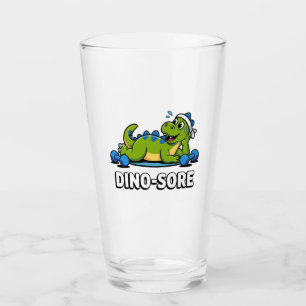 Dino Sore Gym Gewichte stemmen Fitness Workout Glas