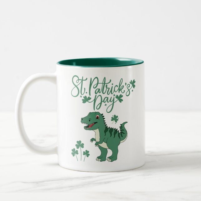 Dino St. Patrick's Day Mug (Gauche)