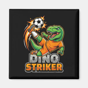 Dino Striker T-Rex Fußball Kick Lustiger Dinosauri Magnet