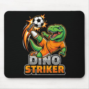 Dino Striker T-Rex Fußball Kick Lustiger Dinosauri Mousepad