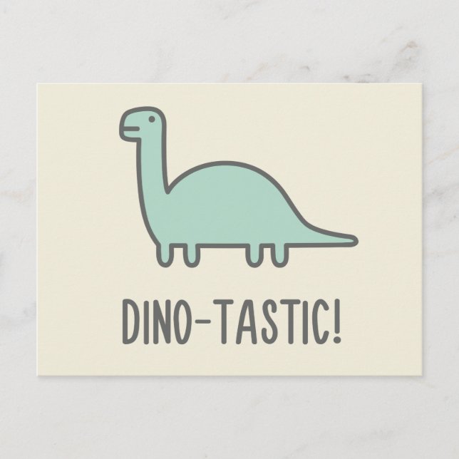 Dino-Tastic Postkarte (Vorderseite)