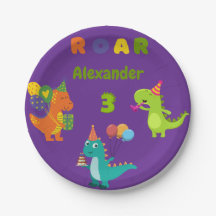 Dino-tastische 3-jährige Geburtstagsparty