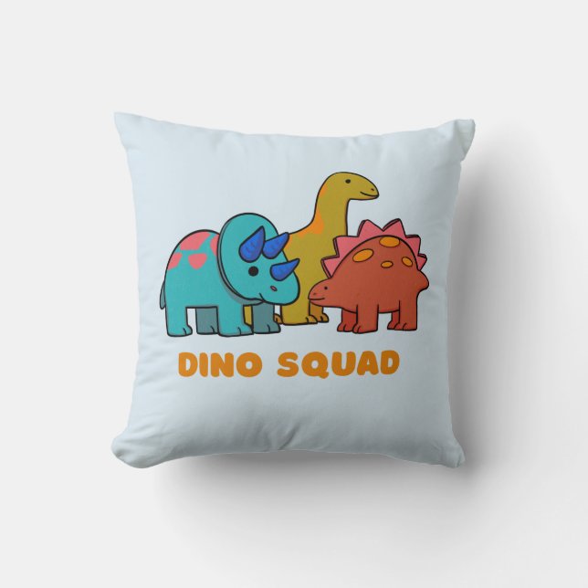 Dino Throw Kissen (Vorderseite)