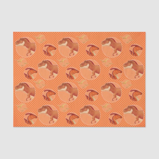 Dino Tissue Paper Seidenpapier (Vorderseite)