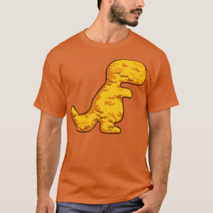 Dino TRex Chicken Nugget Muster Funny Dino Tyrann T-Shirt