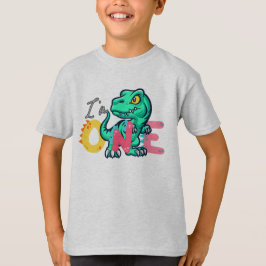 Dino TRex I bin 1 Geburtstagsjunge ONE Zurück zur  T-Shirt