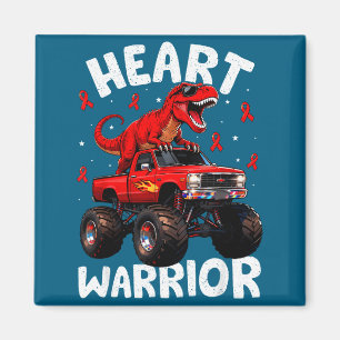 Dino trex Jungen Kleinkind Herz Krieger Herzkrankh Magnet