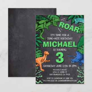 Dino Trex Jurassic Boy Dinosaur Birthday
