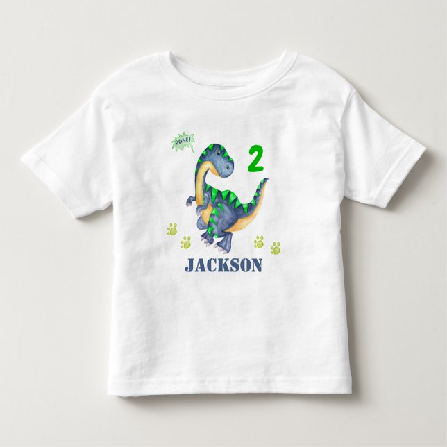 Dino Tshirt Boy Dinosaur Hemd Dino T - Shirt (Vorderseite)
