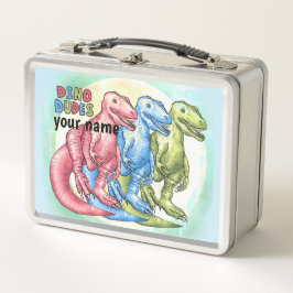 Dino Typs Dinosaurs Metall Brotdose