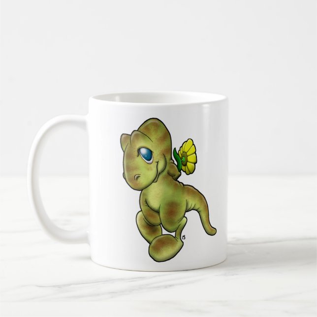 Dino u. Blume Kaffeetasse (Links)