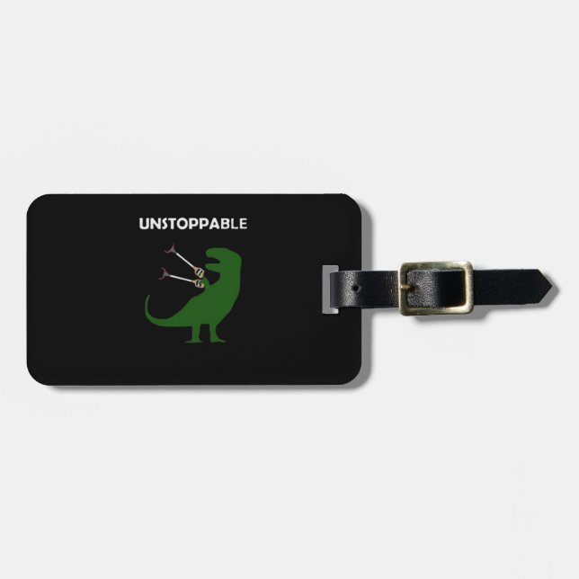 Dino Unstoppable Gepäckanhänger (Vorderseite horizontal)