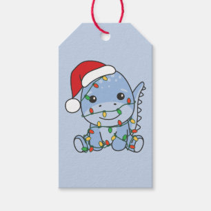 Dino Weihnachten Wintertiere Holiday Dinos Geschenkanhänger