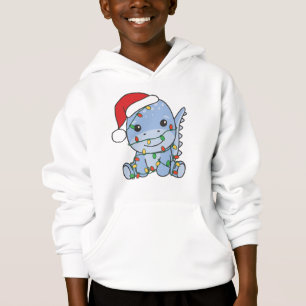 Dino Weihnachten Wintertiere Holiday Dinos Hoodie
