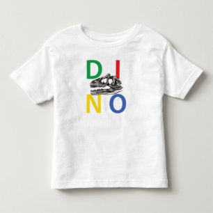 DINO - White Toddler Fine Jersey T - Shirt
