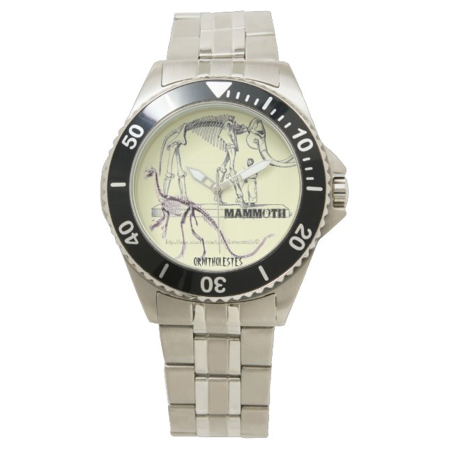 "DINO-ZEIT" ARMBANDUHR (Vorderseite)