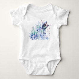 Dinocorn Baby | Crystal Fantasy Dinosaur Unicorn Baby Strampler