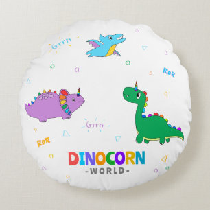 Dinocorn World - Kissen für Kinder Schlafzimmer