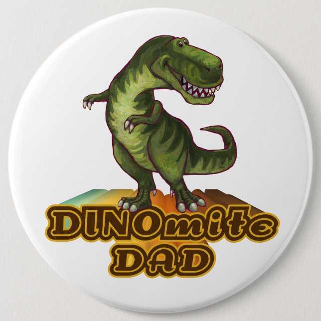 Dinomite Dad Button (Vorderseite)