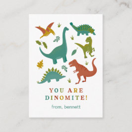 Dinomite Dinosaur-Klasse Valentine Card Begleitkarte