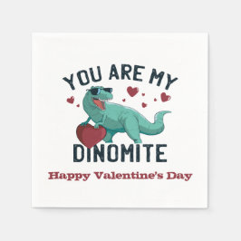 Dinomite Valentine Spaß Serviette