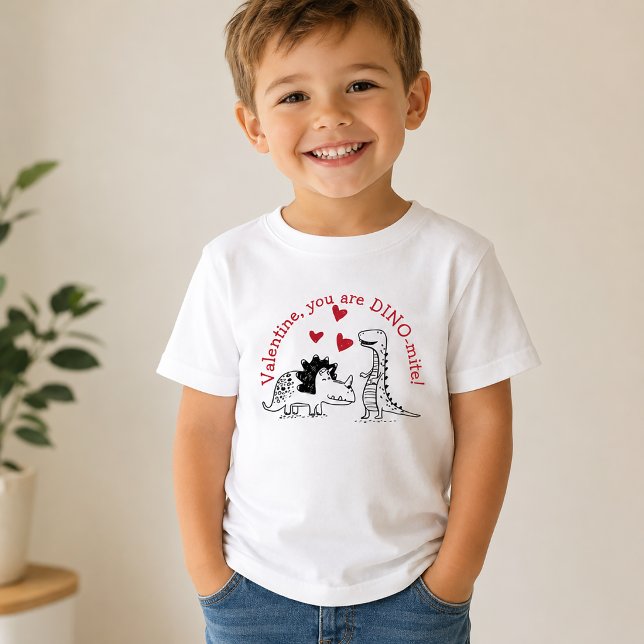 Dinomite Valentine's Day T - Shirt (Dinosaur Valentine Shirt)