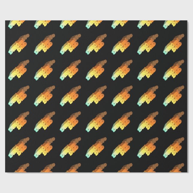 Dinomite Vater Words Geschenkpapier (Flach)