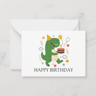 Dino's Geburtstagsbash Geburtstag Mitteilungskarte