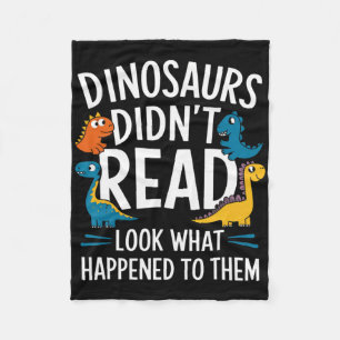 Dinos hatten nicht lustig Lehrer Kids gelesen Fleecedecke