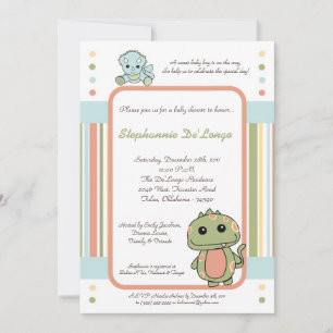 Dinos Play Dinosaurier T Rex Baby Dusche Einladung