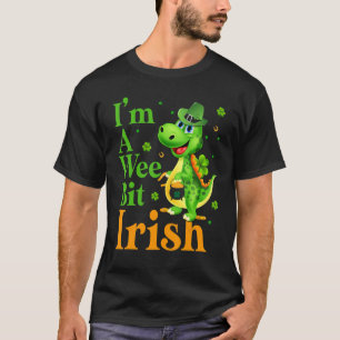 Dinosaru Ich bin ein Wee Bit Irish Happy St Patric T-Shirt